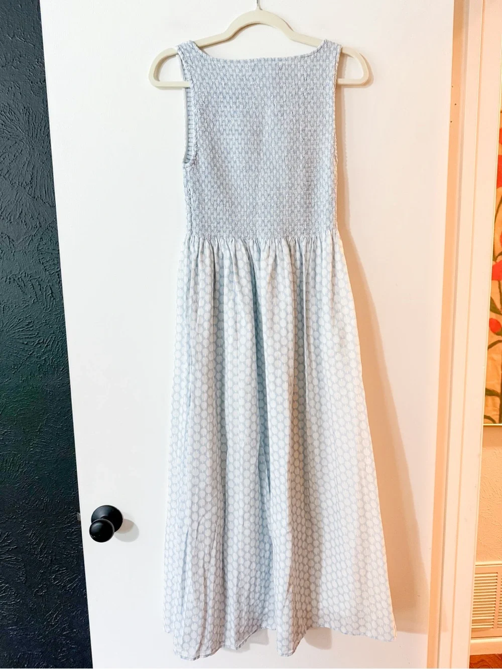 Hill House The Cosima Nap Dress Baroque Shells in Blue Size Small - Picture 7 of 10